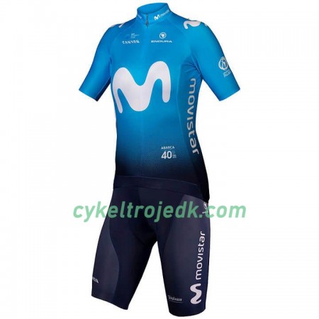 Cykeltøj + Bib Cykelshorts Dame 2020 Movistar Team N001
